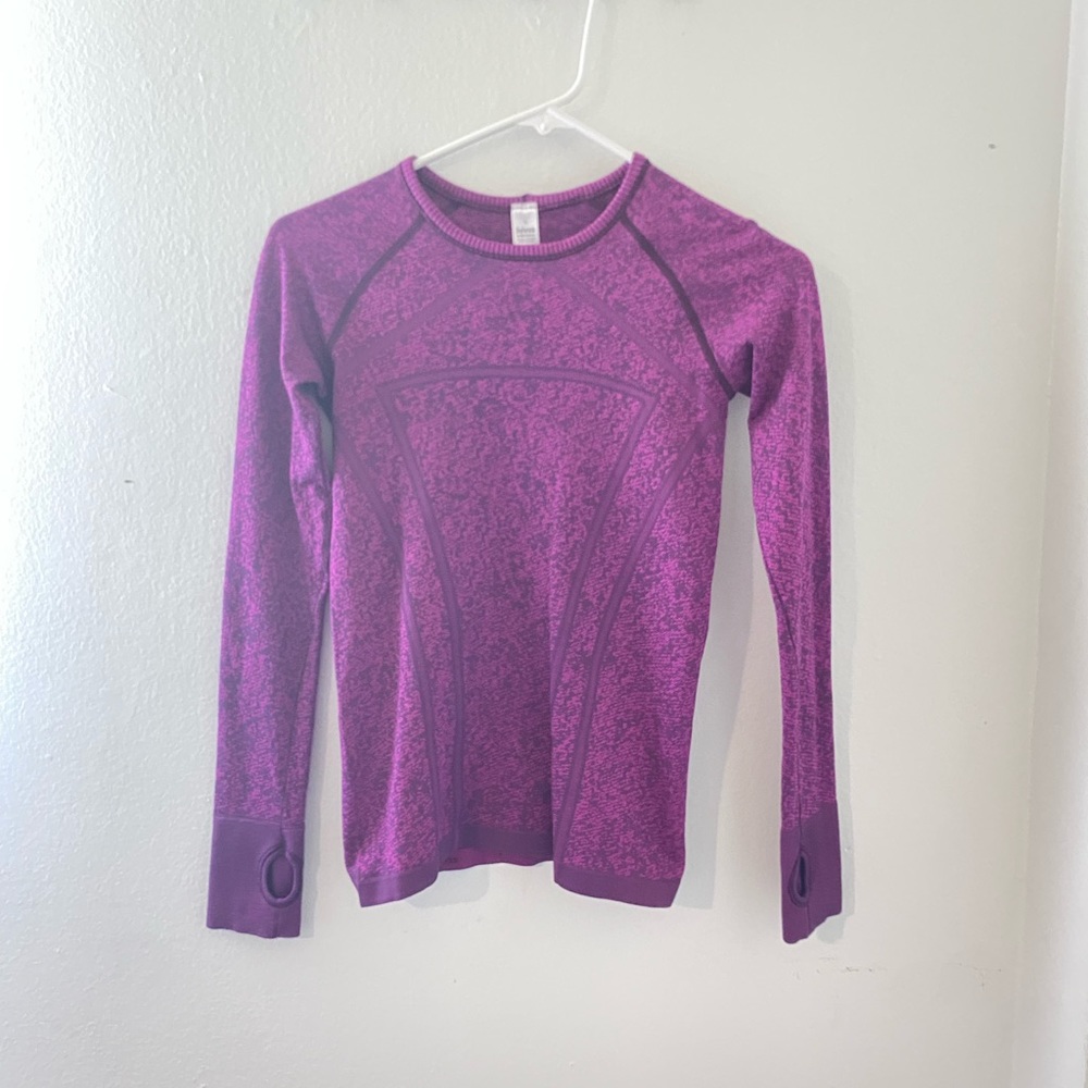Ivivva purple girls 12 swift tech long sleeve shirt